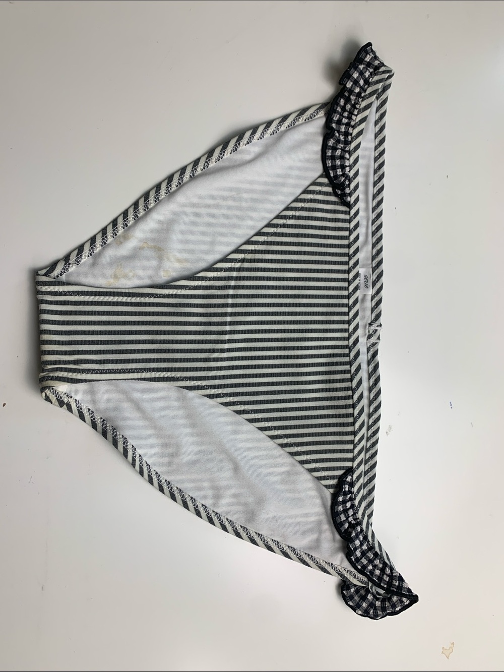 aerie NWOT Black and White Striped Bikini Bottom